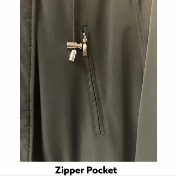 Liz Claiborne Black Heavy Cinch Winter Jacket Size Large - Picture 6 of 16